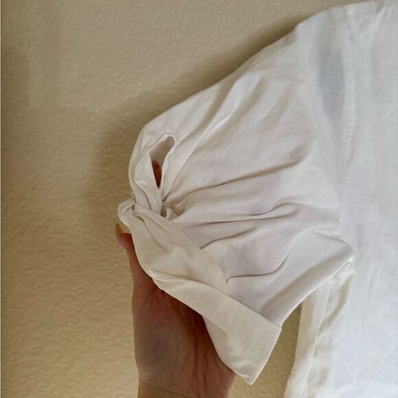 A.L.C Twist Front Mirren Mini Dress Sz 8 White - Picture 9 of 10